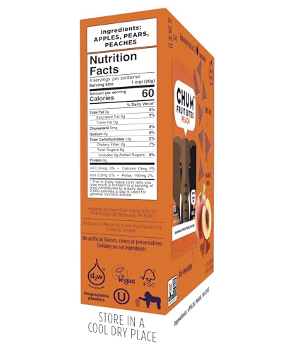 CHUM Fruit Snacks 100% Real Fruit Snacks – No Added Sugar, Nut Free, Gluten Free | Perfect Snack for Children and Adults