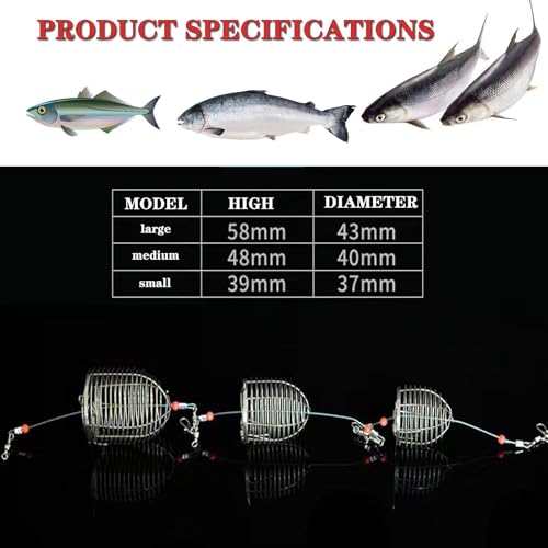 304 Stainless Steel Catfish Bait Trap Cage Holder for Carp Fishing
| Premium 304 Stainless Steel Chum Rig Basket for Fi