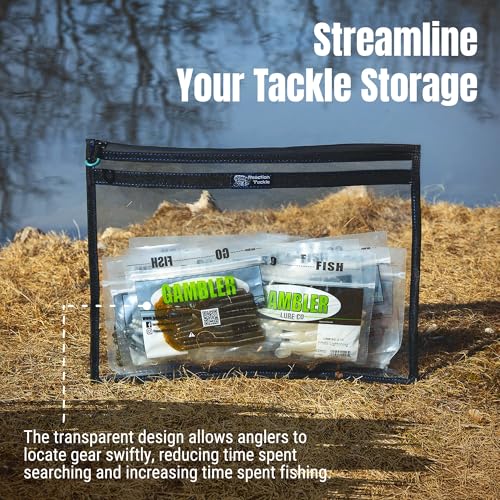 Reaction Tackle Clear Water-Resistant Storage Bag for Bait and Fishing Gear - Ideal for Bait and Tackle Storage