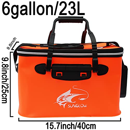 6Gallon/8Gallon/10Gallon Foldable Fish Bucket for Outdoor Camping and Fishing
| Multi-Functional Live Fish Bait Bucket