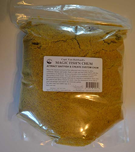 Magic Fish'n Fish Chum - Premium Smelly Fish Attraction for Anglers, Saltwater Fishing, Chumming, 4 Pounds, Ultimate Bai