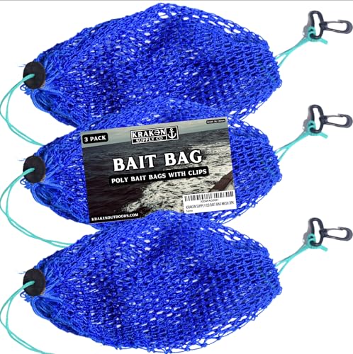 Crab Bait Bags with Clips for Crab Traps Lobster Traps Shrimp Traps Chum Bag
| High-Quality Crab Bait Bags with Clips f