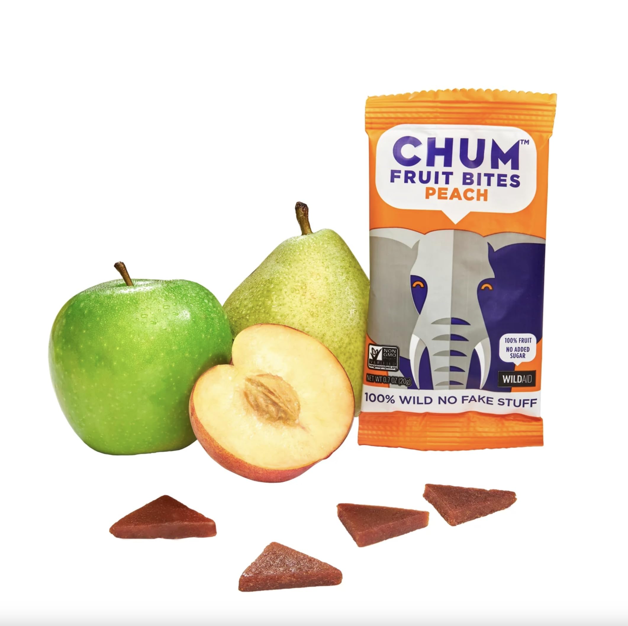  CHUM Peach Fruit Bites | 100% Fruit | Non Added Sugar | All-Natural Healthy Snack
| CHUM Peach Bites | 48 Pack | Plant 
