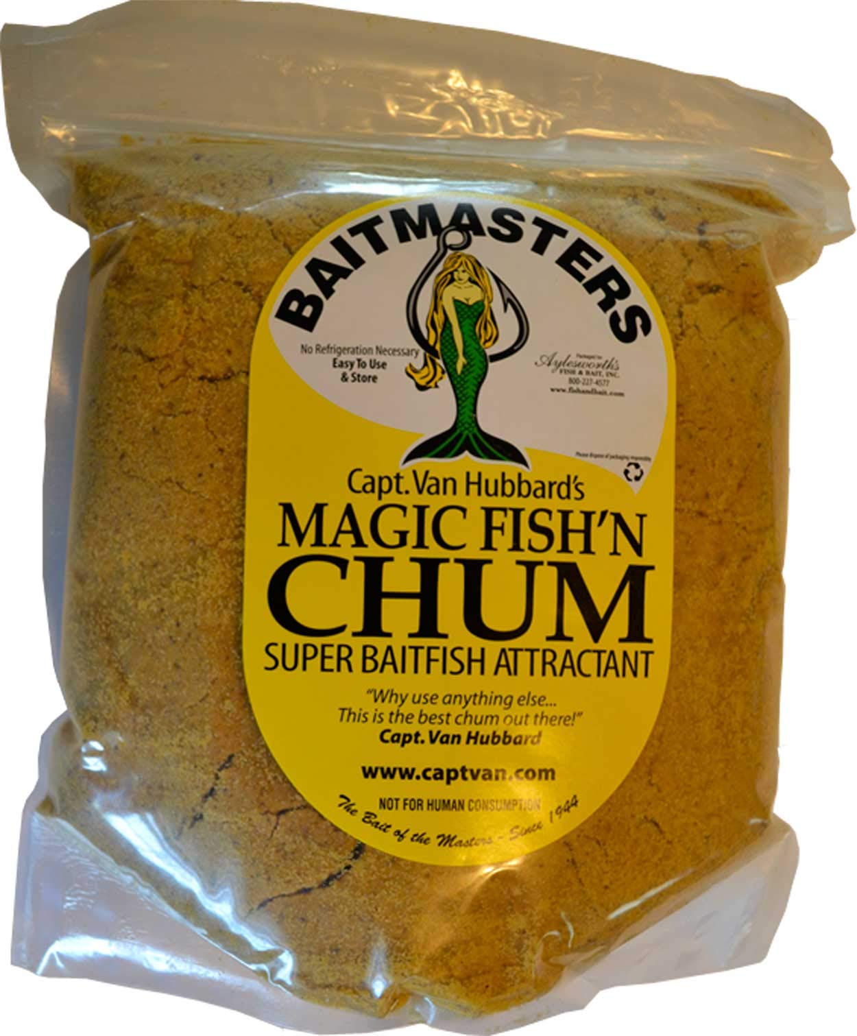 Magic Fish'n Fish Chum - Premium Smelly Fish Attraction for Anglers, Saltwater Fishing, Chumming, 4 Pounds, Ultimate Bai