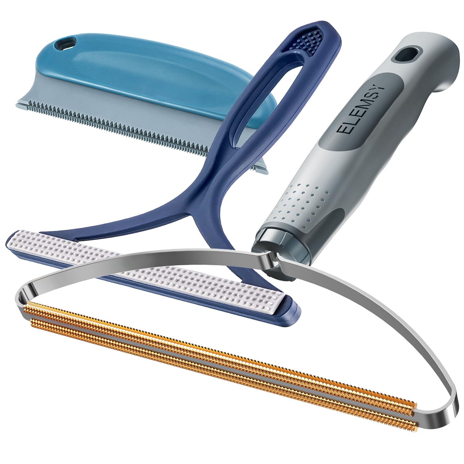 Pet Hair Removal Tools (3-Pack) - Lint Shaver Cleaner for Dog and Cat Hair on Carpet, Car Mats, Clothes, Couches, and F