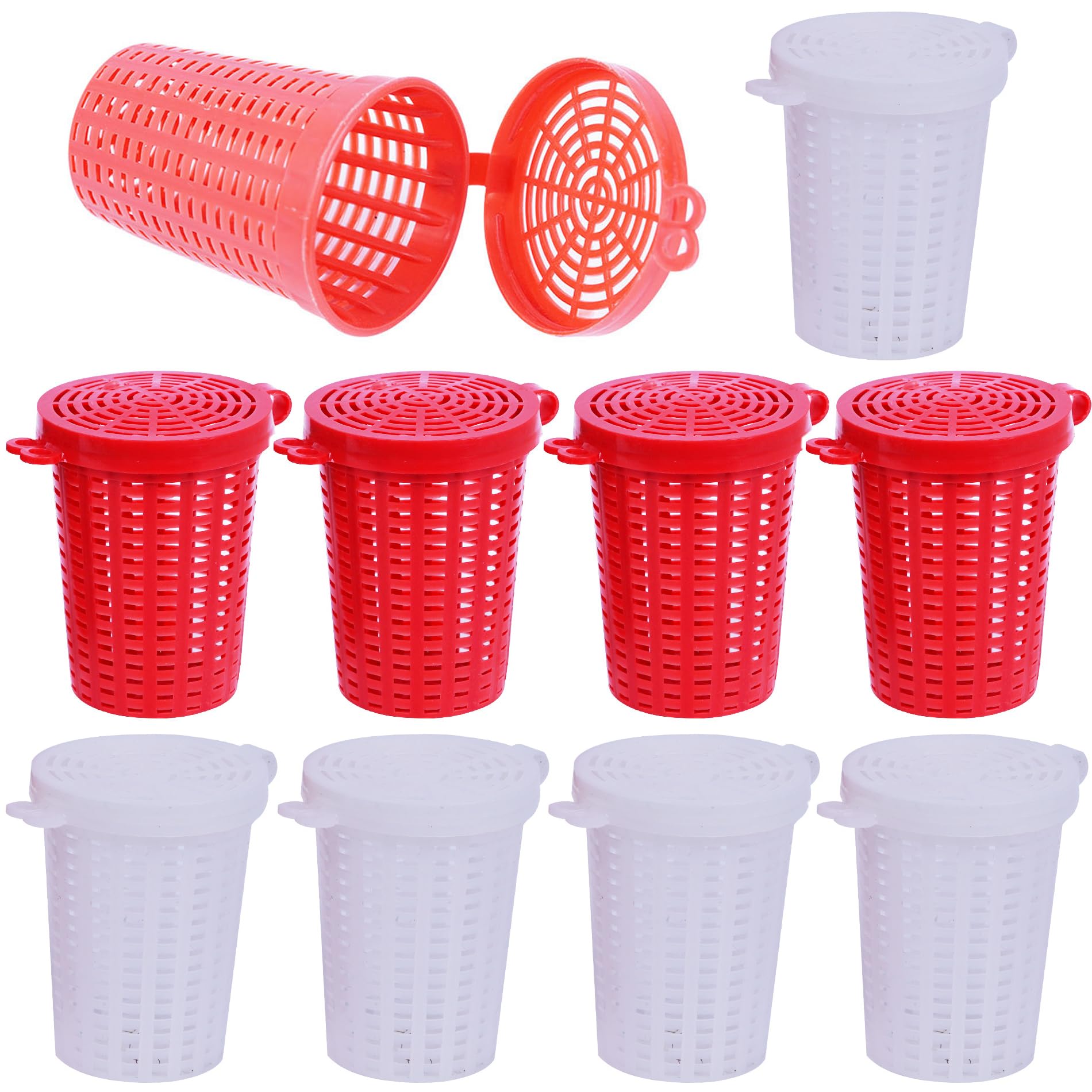 10 Pack Large Size Fishing Bait Cage Trap for Fish Shrimp Earthworm Crab Catfish
| 10 Pack Fishing Lure Plastic Basket