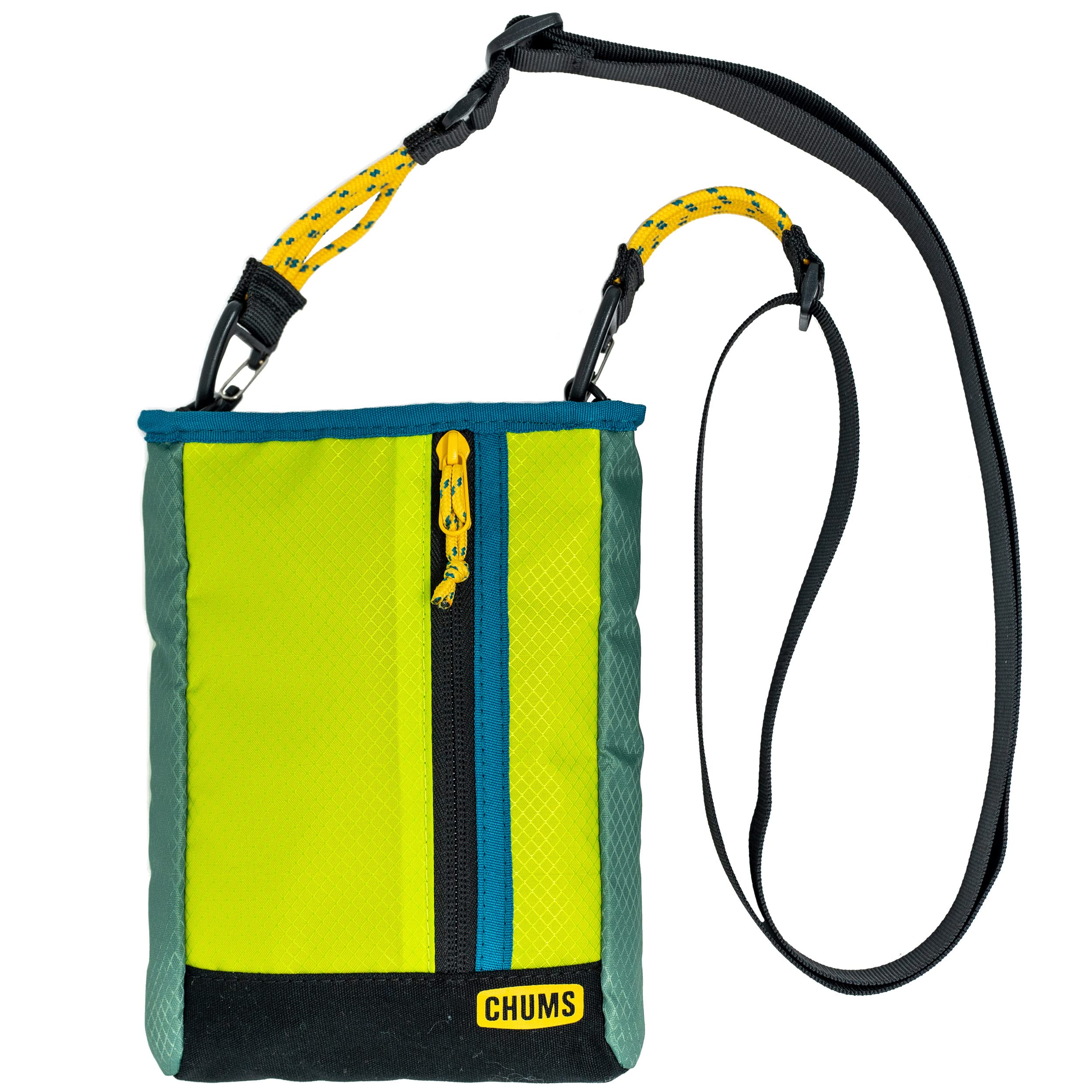 Chums Indio Sling Bag - Compact Nylon Crossbody Bag for Everyday Adventures - Lime Green/Meadow Green
Chums Indio Sling